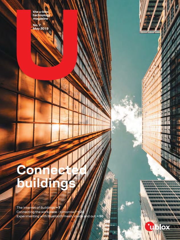 The cover of the Connected buildings Magazine